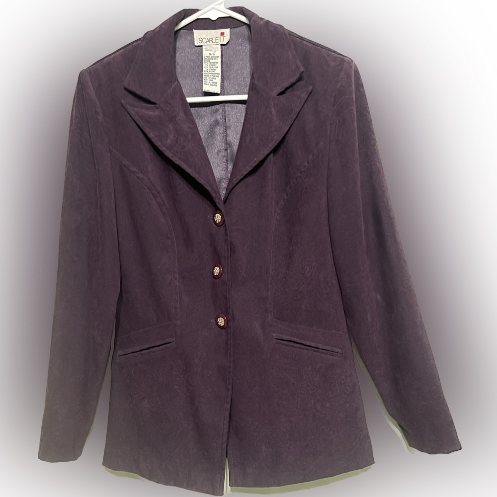 Plum Blazer w/skirt size 3/4